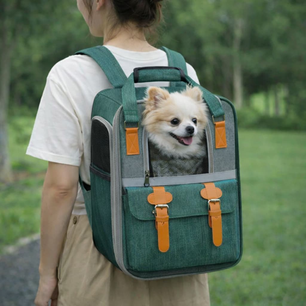 Mochila Bolsa Canguru Premium Luxo Carregar Cachorro Cães Gato Pet Passeio Viagem