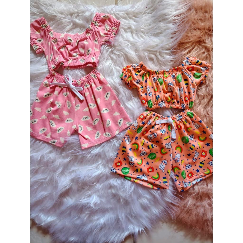 Conjunto Ciganinha Menina Tam único 6 meses a 1 ano