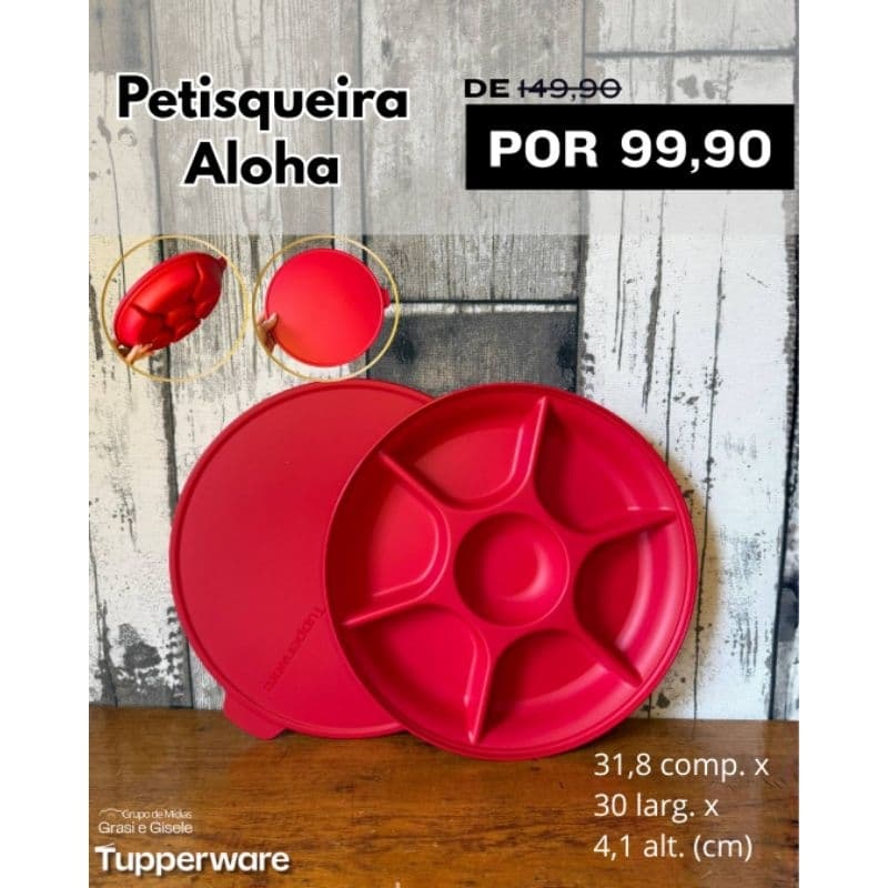 Petisqueira Vermelha - Original Tupperware