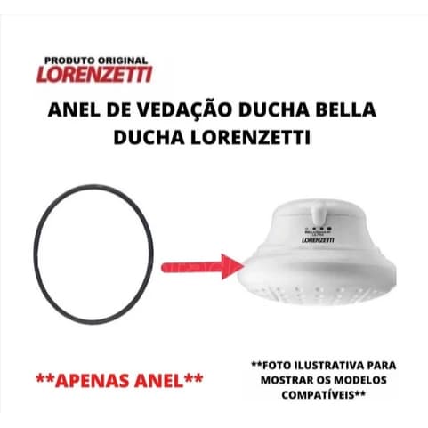 Anel De Vedação Bella Ducha - Ref. 10008 - Original Lorenzetti