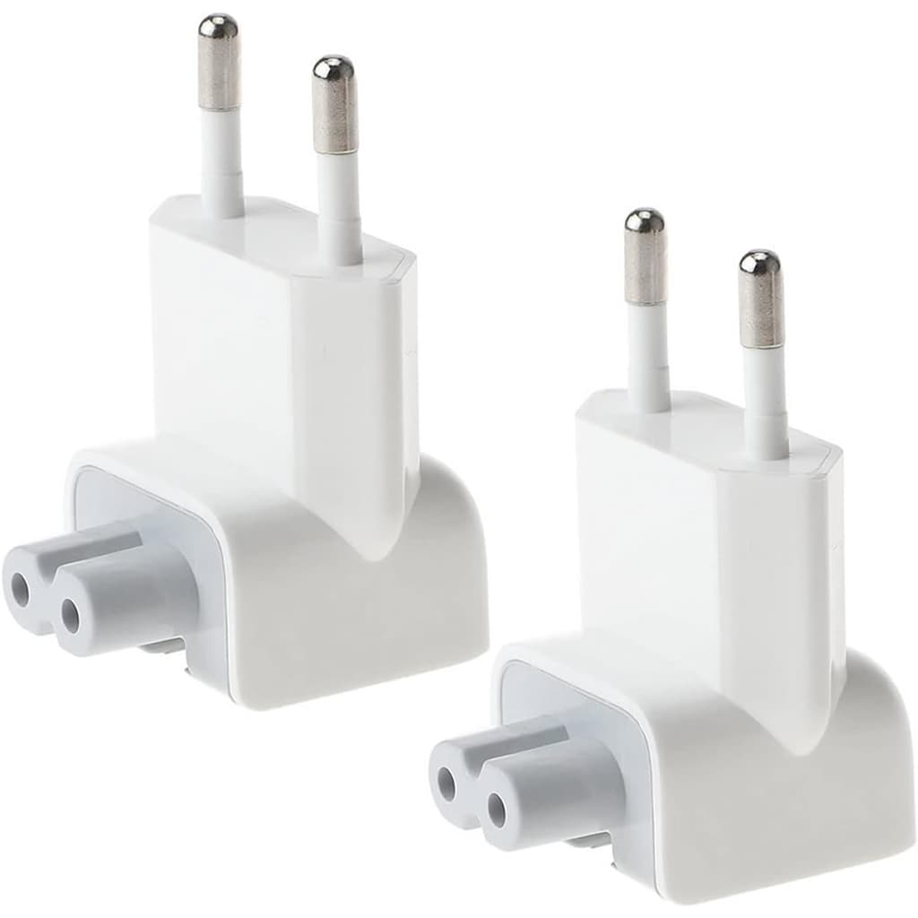 Kit 2 Plug Tomada Adaptador Fonte Mac Macbook Pro Air Retina E Iphone