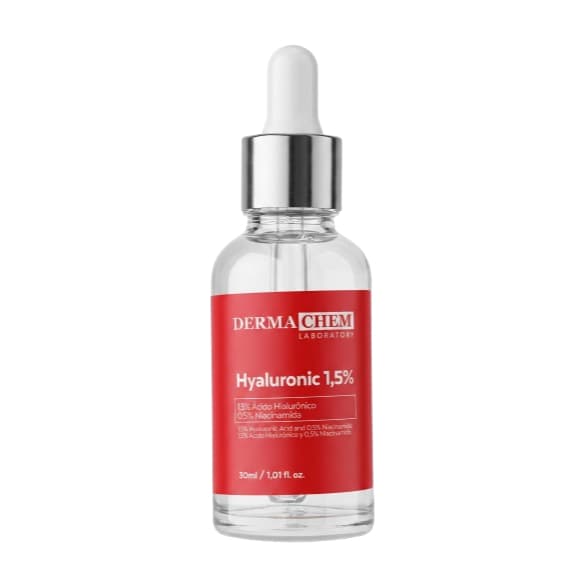 Sérum Facial Ácido Hialurônico 1,5% 30ml Melhora a Pele Skincare Facial Anti-Idade Hidratante Serum Dermach