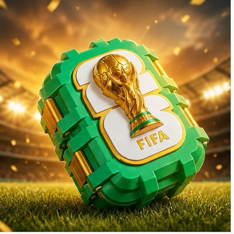 Caixa Porta Figurinhas Copa 2026 | Organizador de Cartinhas álbum copa do mundo