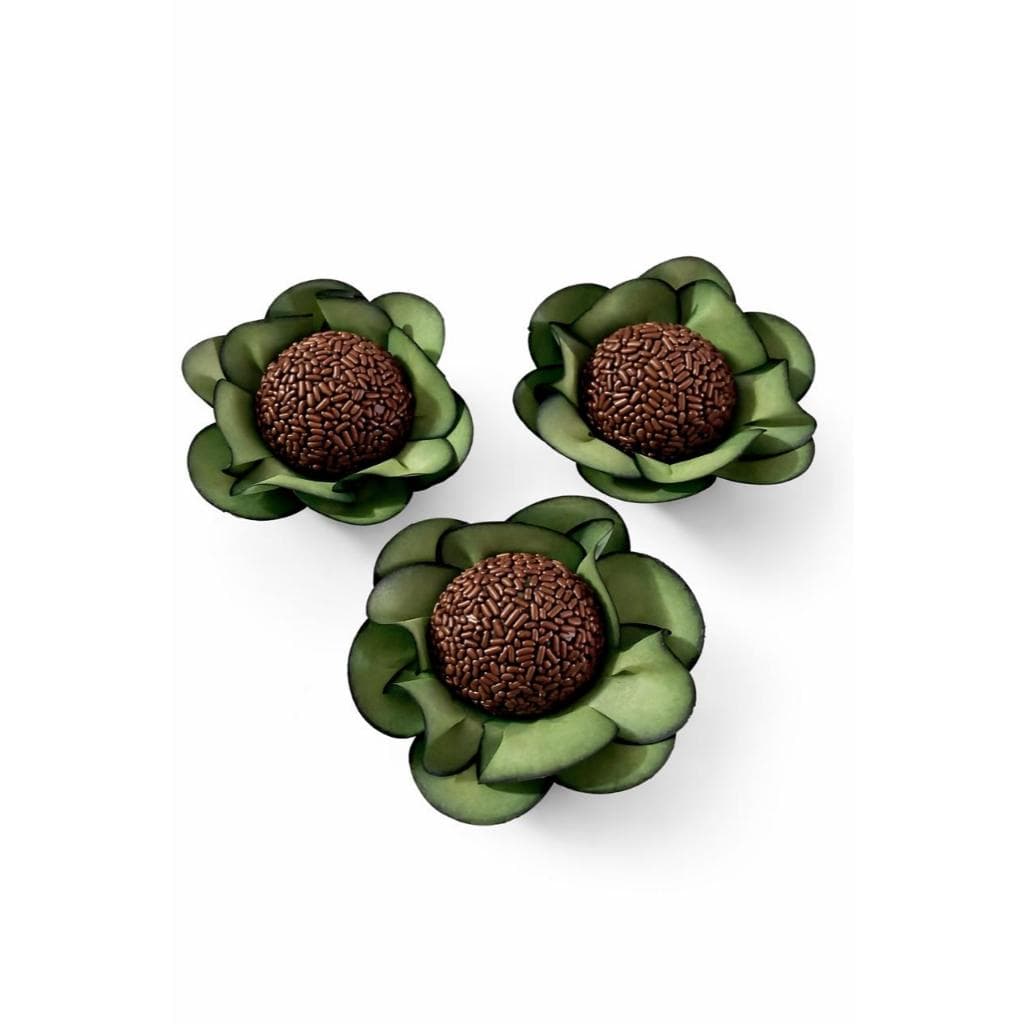 Forminhas  Para Doces Festa Casamento Luxo Cor Verde