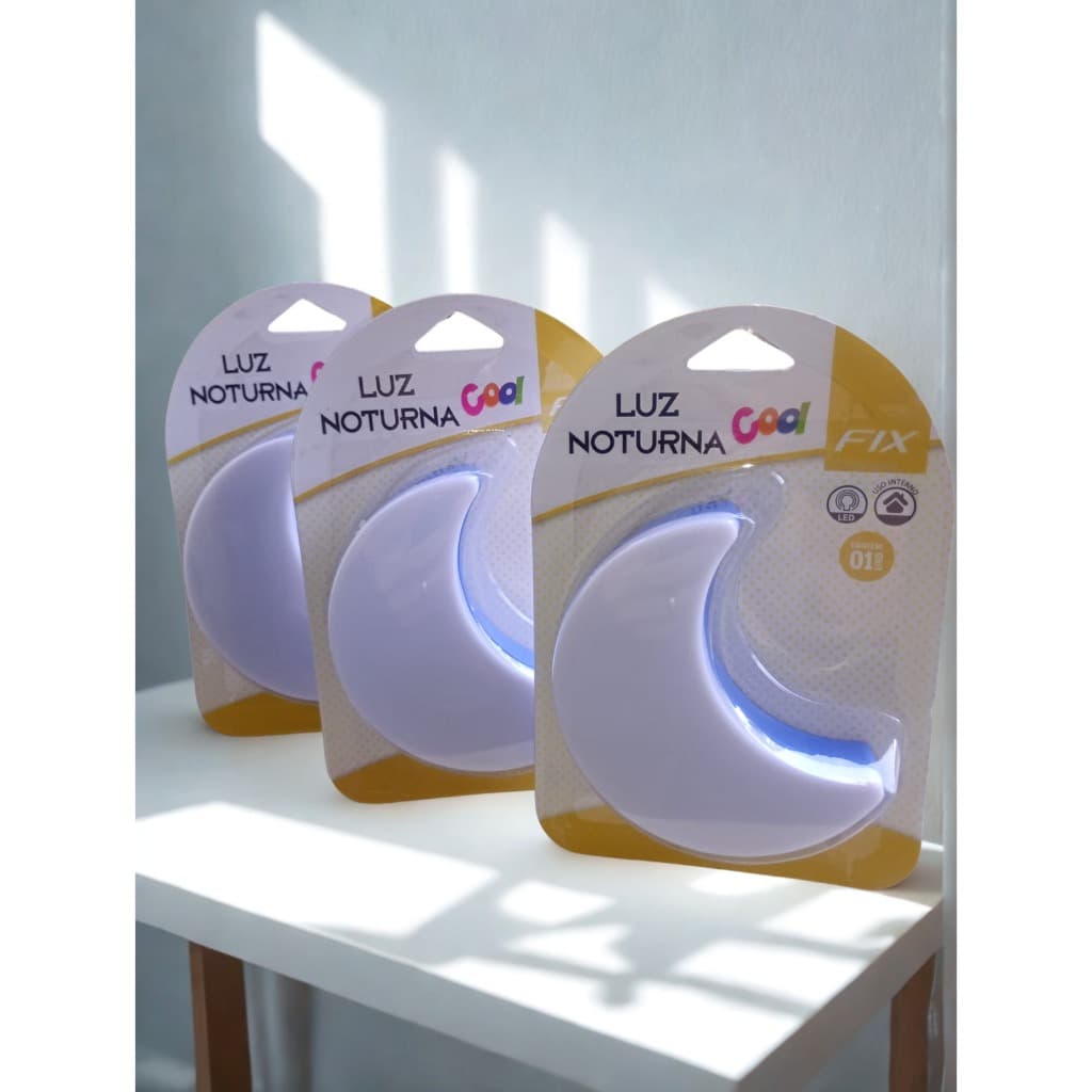 Lâmpada Noturna LED Bivolt - Infantil Luz Suave Quarto Bebê Tomada Econômica