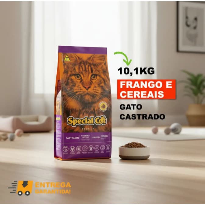 Ração Specialcat Premium Castrado Gatos Adultos Mix 10kg