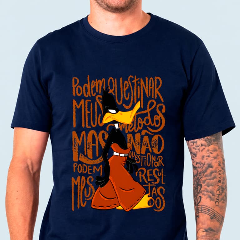 Camiseta PATOLINO Streetwear Casual 100% Algodão Masculina e Feminina Unissex Camisa Premium