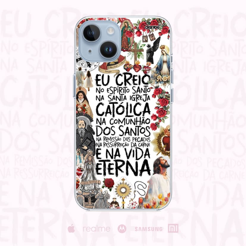 Capinha Celular Personalizada Santa Igreja Católica Alta Qualidade