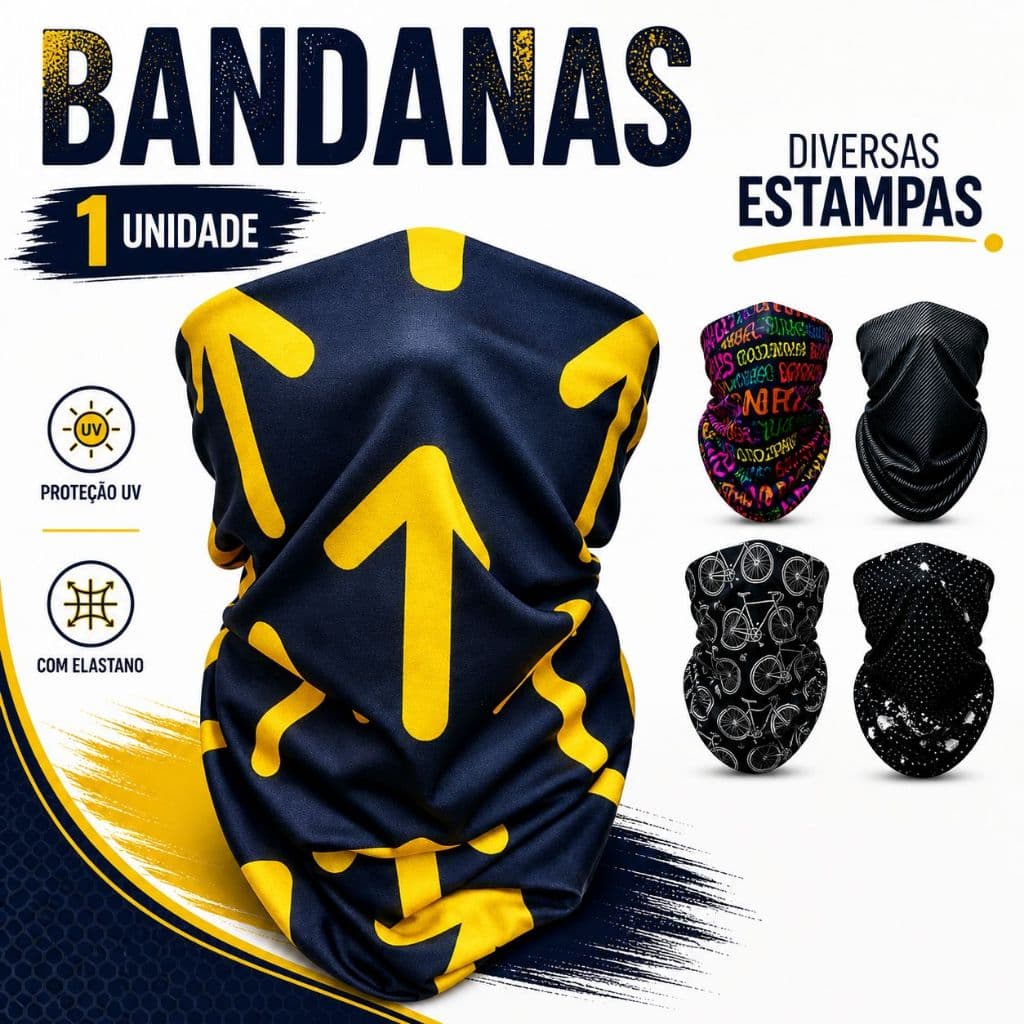Bandana Ciclismo, Mtb E Corrida Tubular Masculino E Feminino