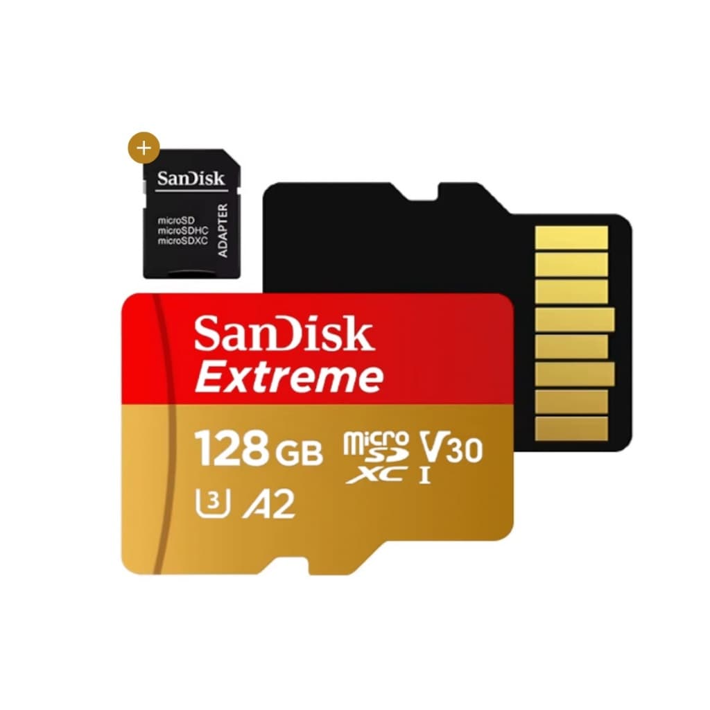 CARTAO DE MEMORIA MICRO SD SANDISK 128GB EXTREME 4K ORIGINAL SANDISK COM NOTA FISCAL E GARANTIA