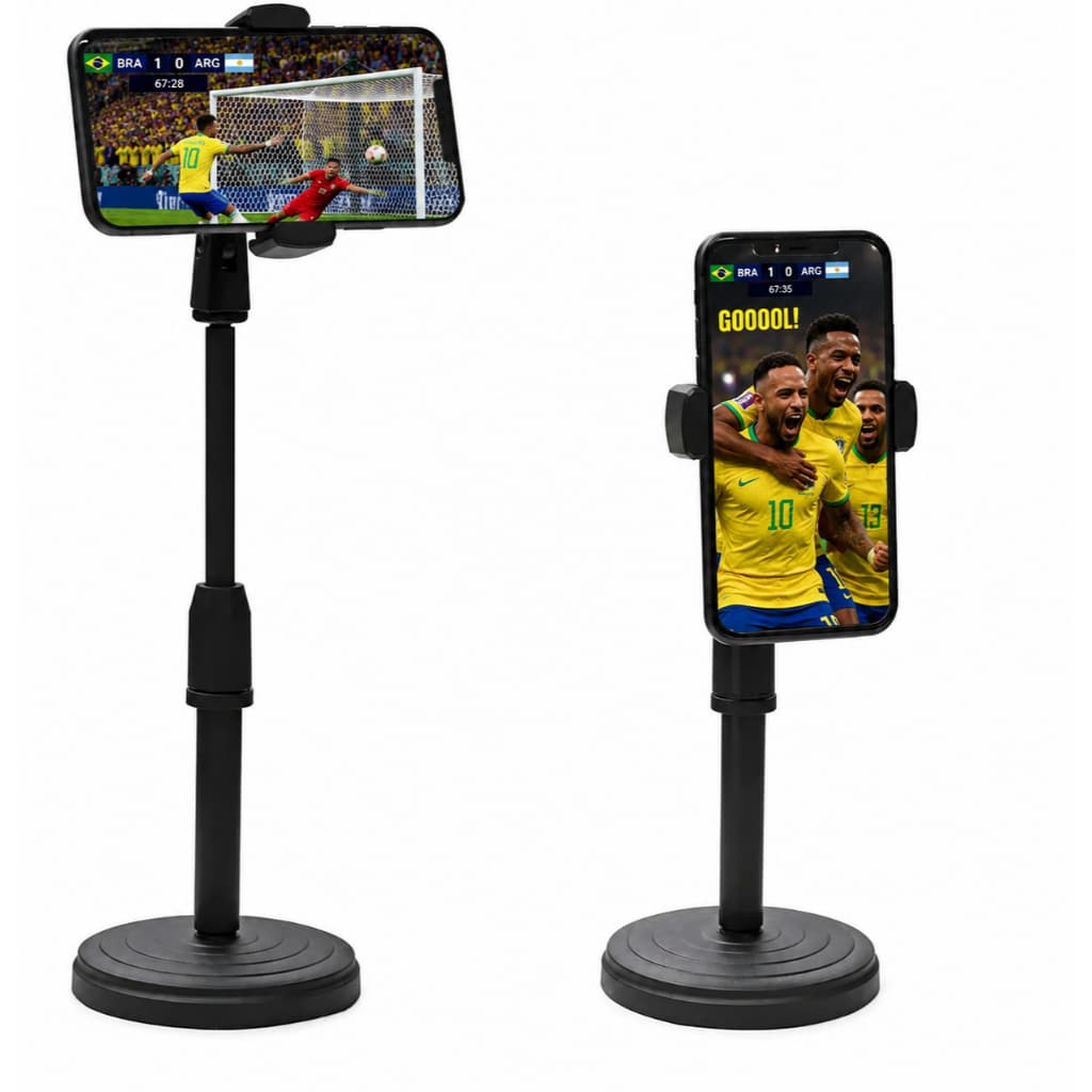 Suporte Celular De Mesa Suporte Articulado Tripé Smartphone Android e IOS Mesa Leve Portátil 360º Promoção