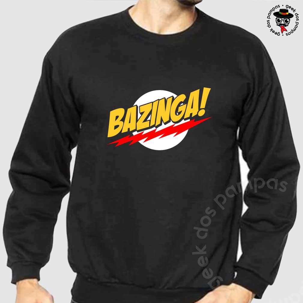 Moletom Bazinga The Big Bang Theory Unissex Algodão Casual Confortável Masculino Feminino