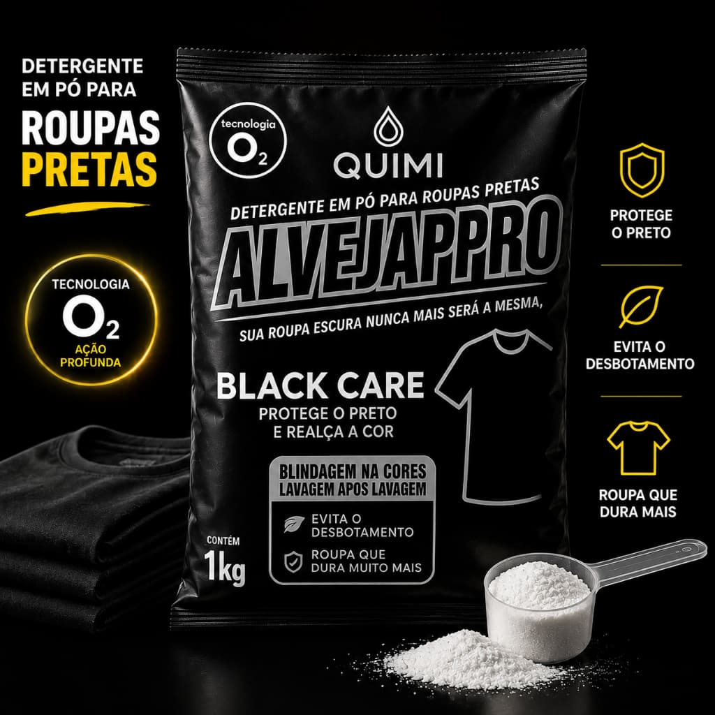 Percarbonato de Sódio Roupa Preta Protege o Preto e Realça a Cor | removedor de mancha até 2kg