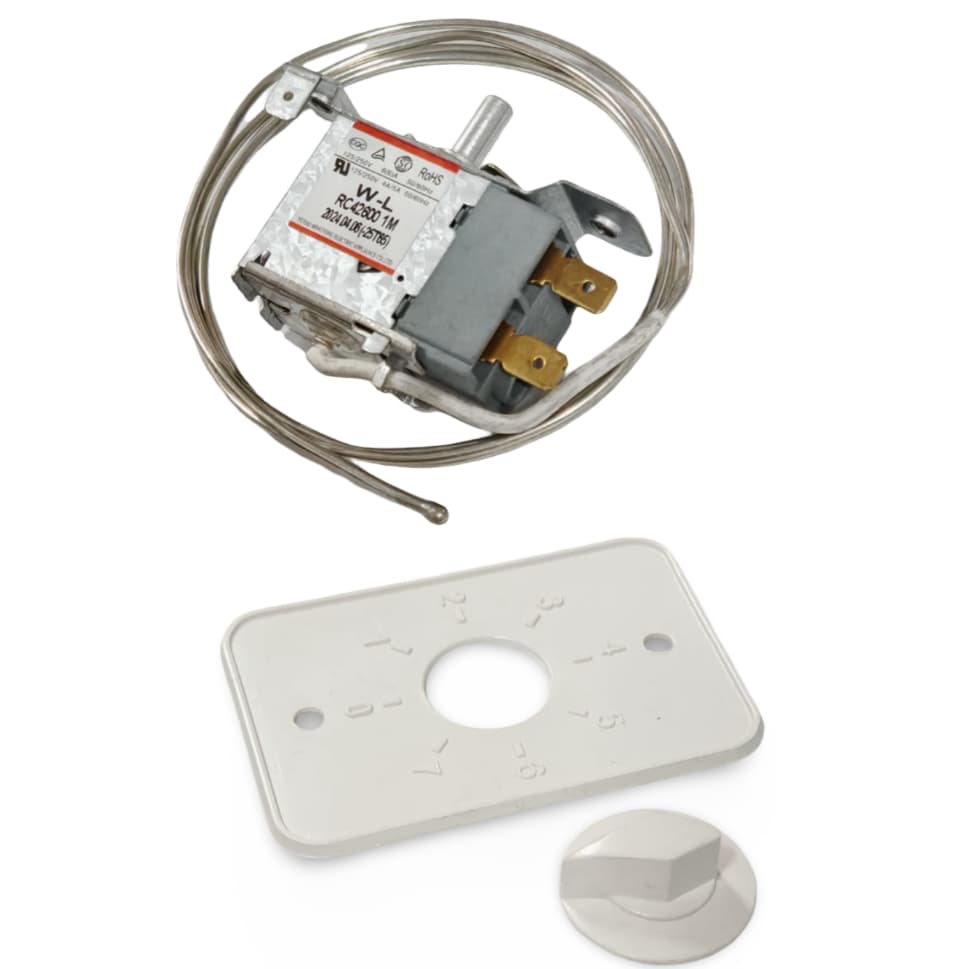 Termostato Regulável Rc42600-2 Bebedouro Com Placa E Botão Branco