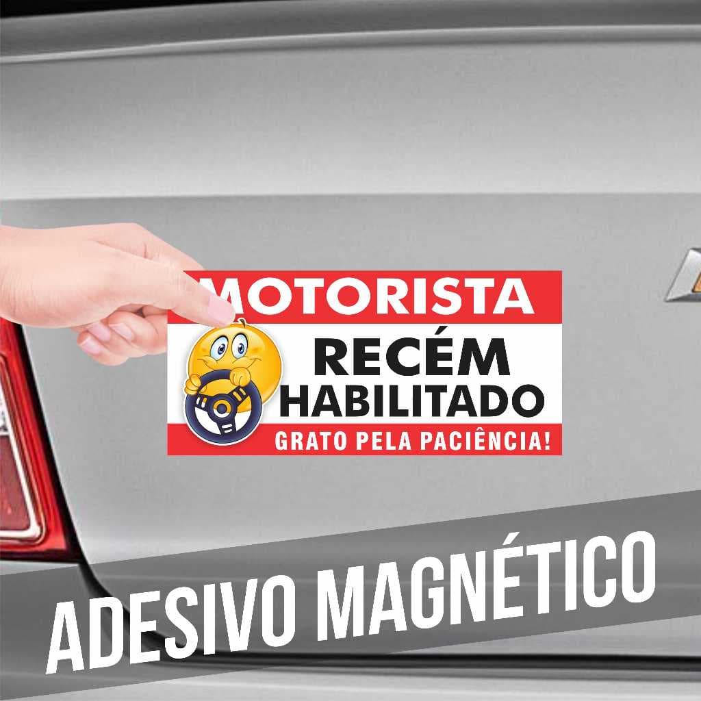 Adesivo Motorista Recente Carta Nova - Tamanho Ideal 20x10cm