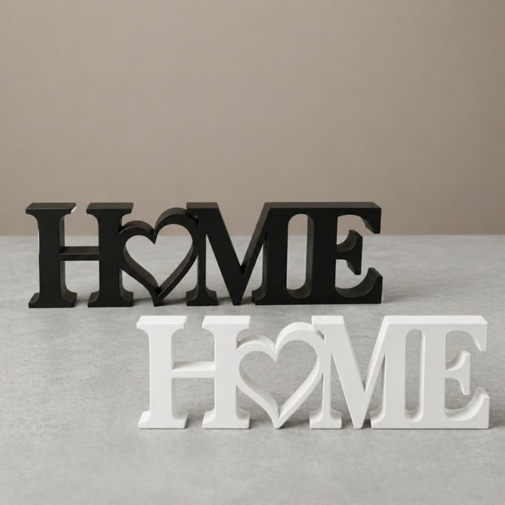 Letreiro Home Decoração Premium, Decoração Moderna para Sala, Quarto e Escritório