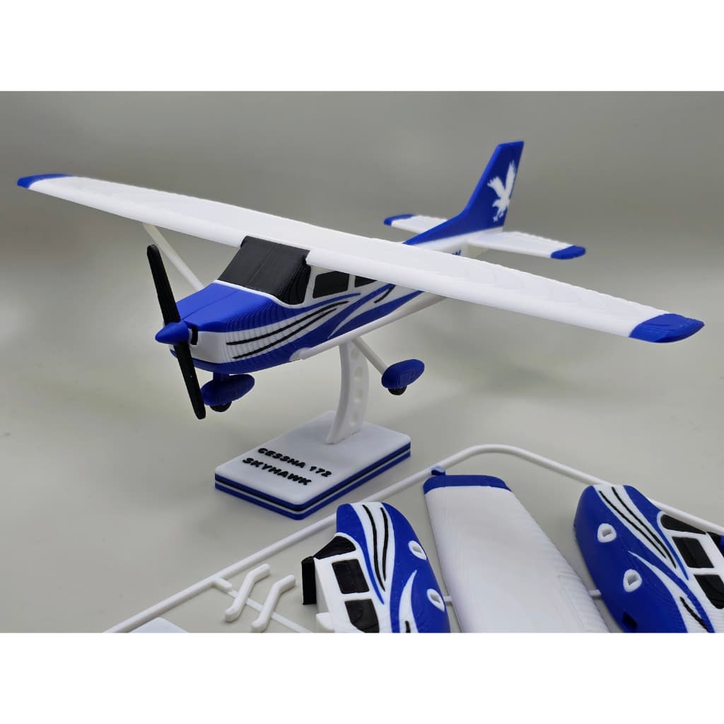 Cessna 172 Skyhawk Personalizado kit de montagem aviao miniatura decoraçãoe