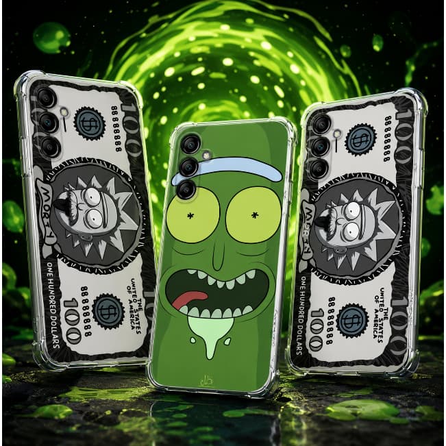 CAPA CAPINHA SAMSUNG A07,  A17 , A37 E A57 TPU DESENHOS CAPAS DELICADAS RICK & MORTY VARIADAS