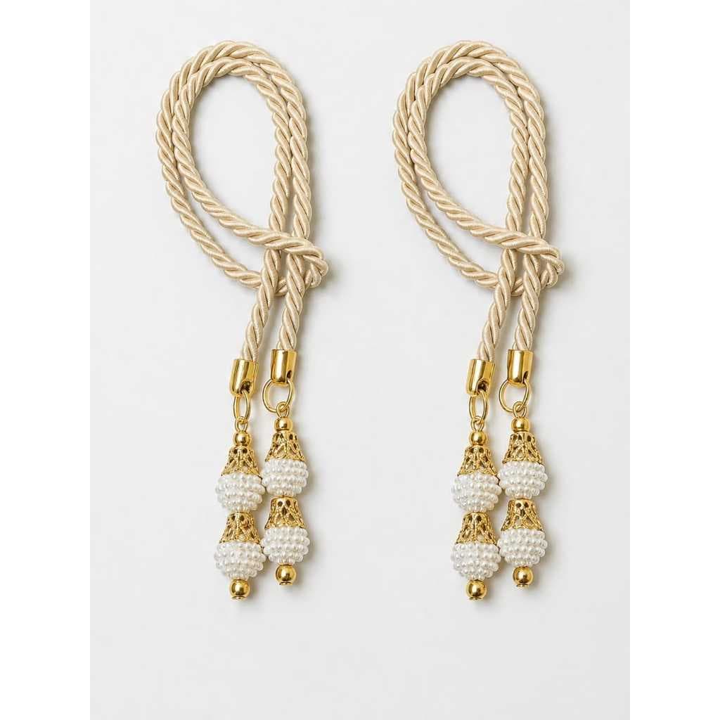2 Cordões de Luxo com Pingentes de Pérolas