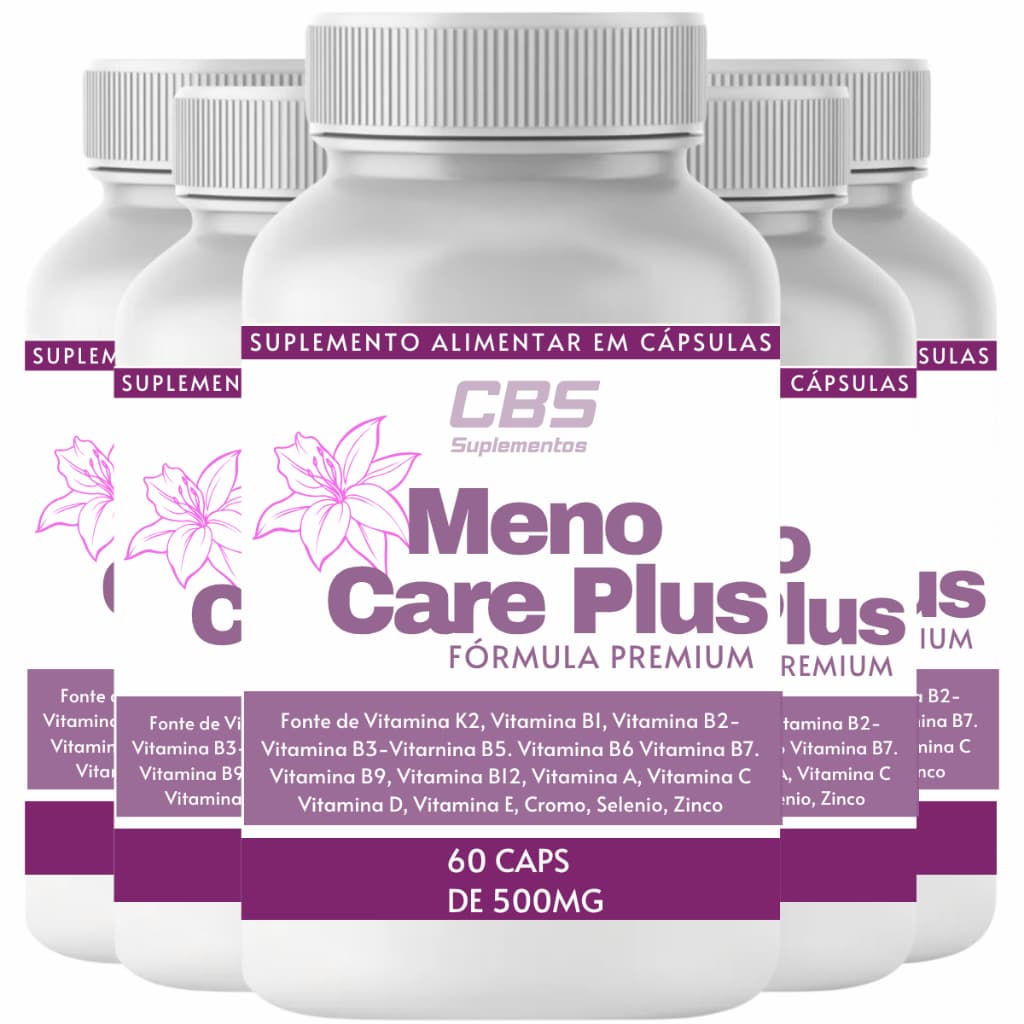 5xMeno Care Plus – Fórmula Premium | 60 Capls 500mg