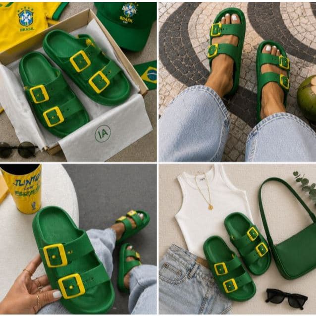 Sandalias Chinelo Havaianas Brasil Bandeira Original Envio Imediato