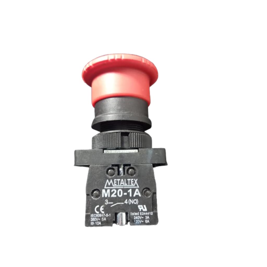 Botoeira De Emergência Com Trava - 2 Contatos Na - Metaltex