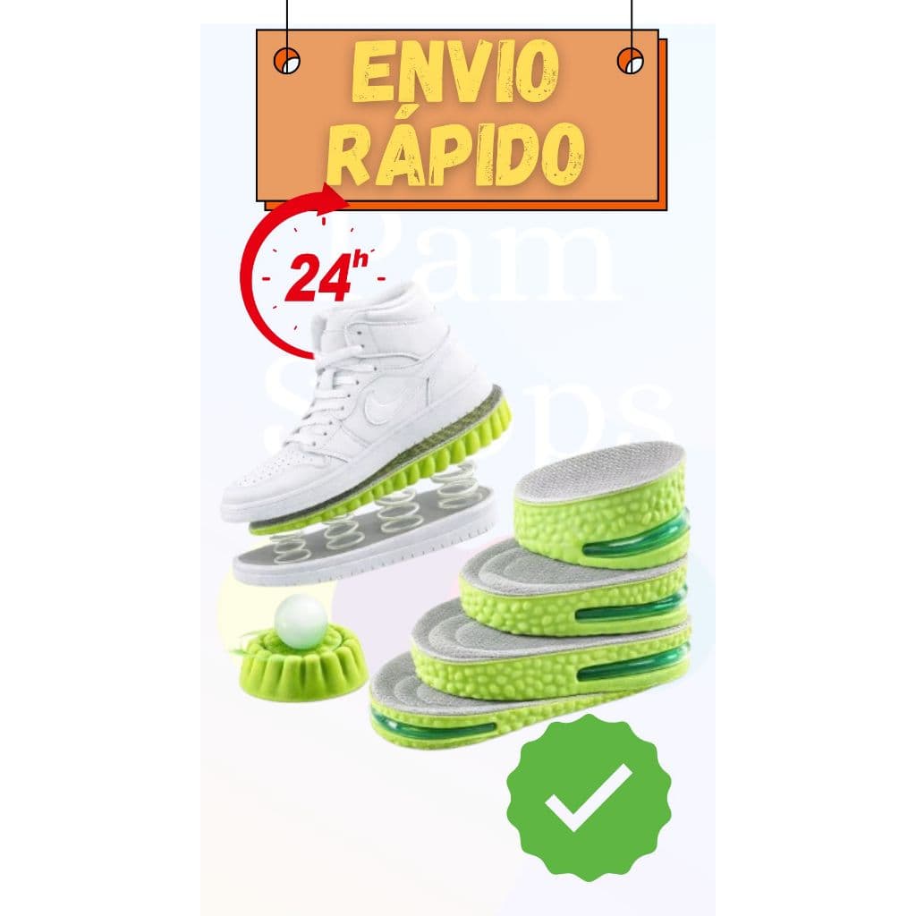 Palmilha Ortopédica com Amortecimento de Ar – Conforto, Altura e Absorção de Impacto