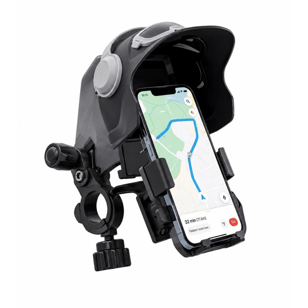 Suporte Celular Moto E Bicicleta Premium Com Viseira Ac-6203
