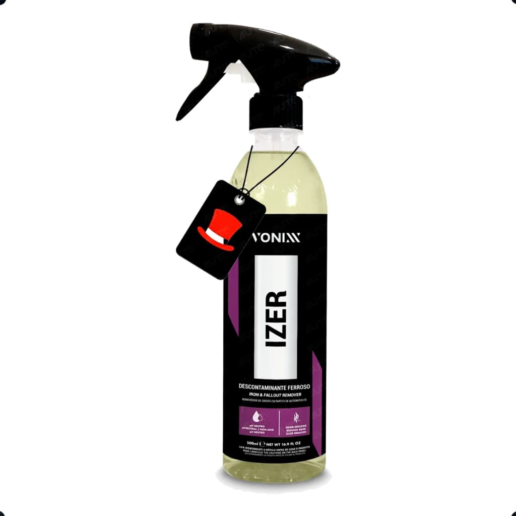 Descontaminante Ferroso Izer 500ml Vonixx Removedor Ferrugem Limpa Rodas e Pintura Automotiva