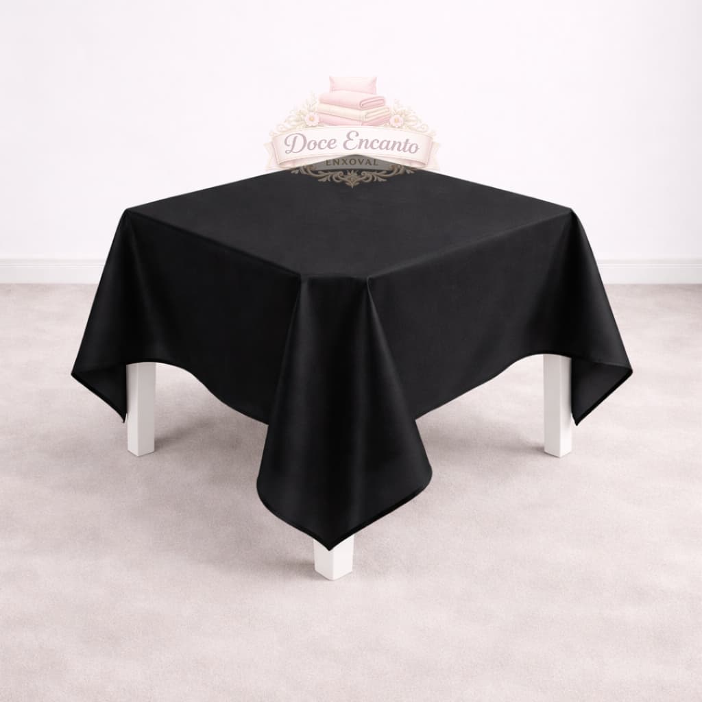 Kit 10 Toalha de Mesa Quadrada 1,50m x 1,50m Forro Oxford Acabamento Bainha Decoração Festa Buffet