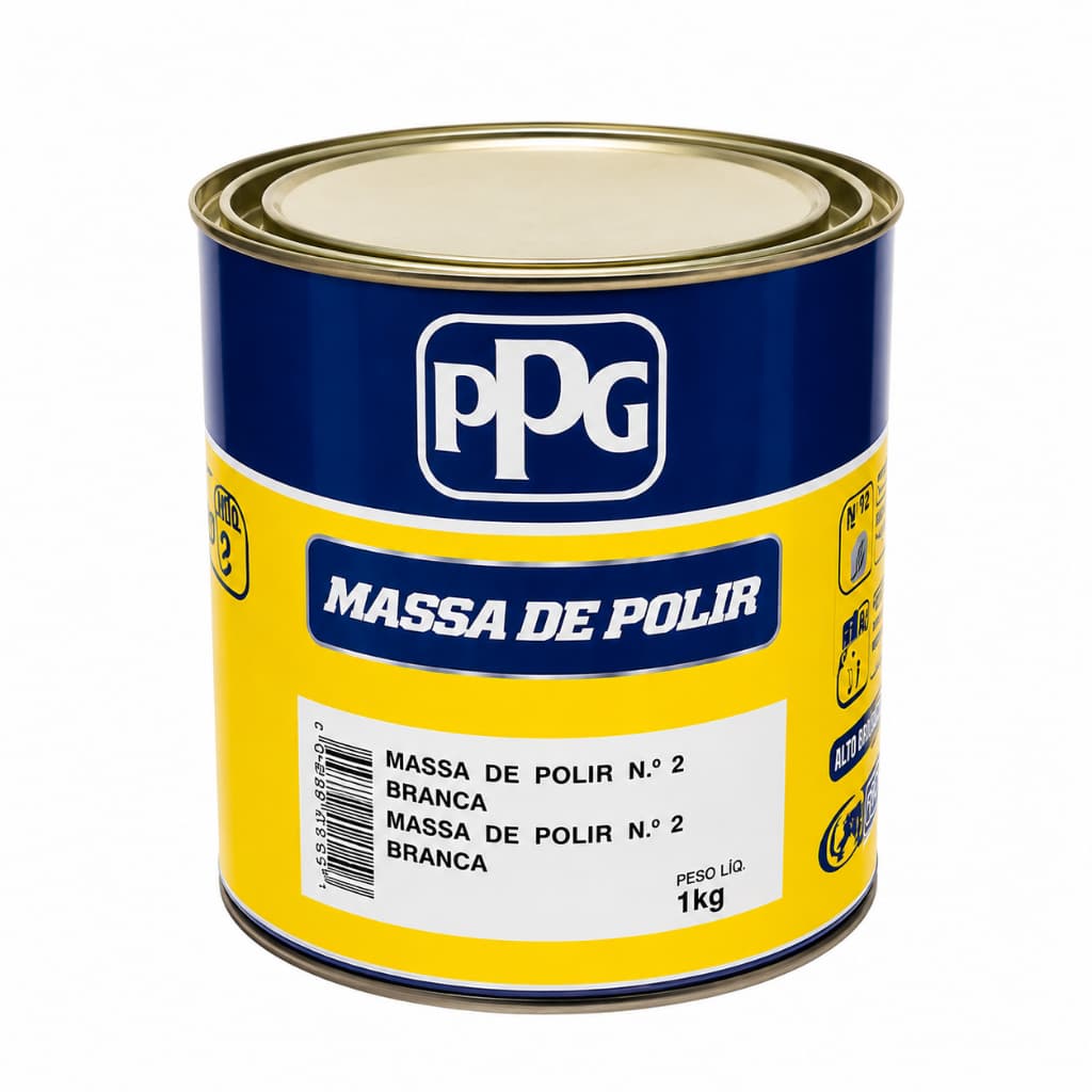 Massa De Polir N°2  Automotiva Acs Ppg 990g
