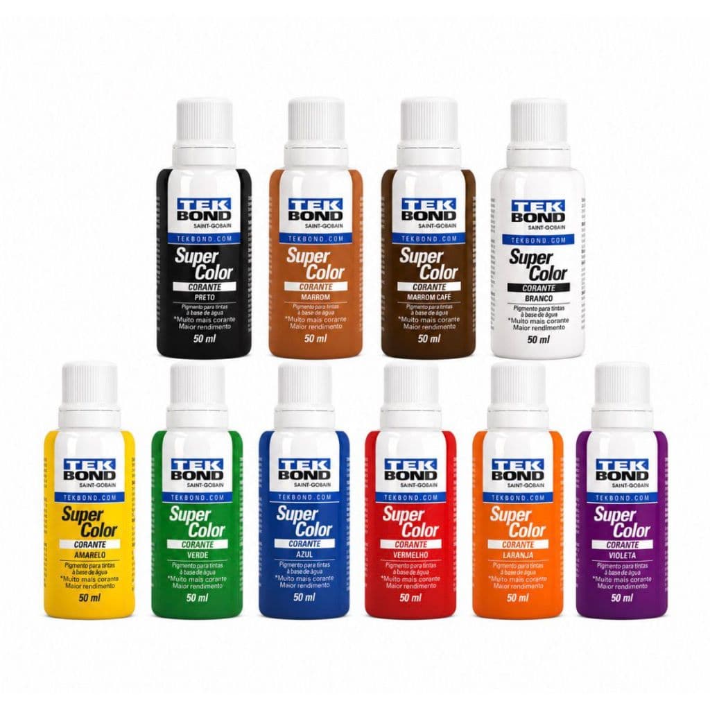 Corante líquido xadrez TEKBOND Super Color Pigmento para tintas a base d água