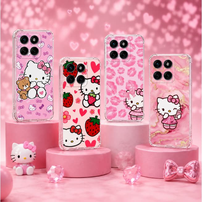 CAPA CAPINHA HEX COMPATIVEL COM G17, G57, G67 E G77 DESENHO VARIADO HELLO KITTY ANTI IMPACTO