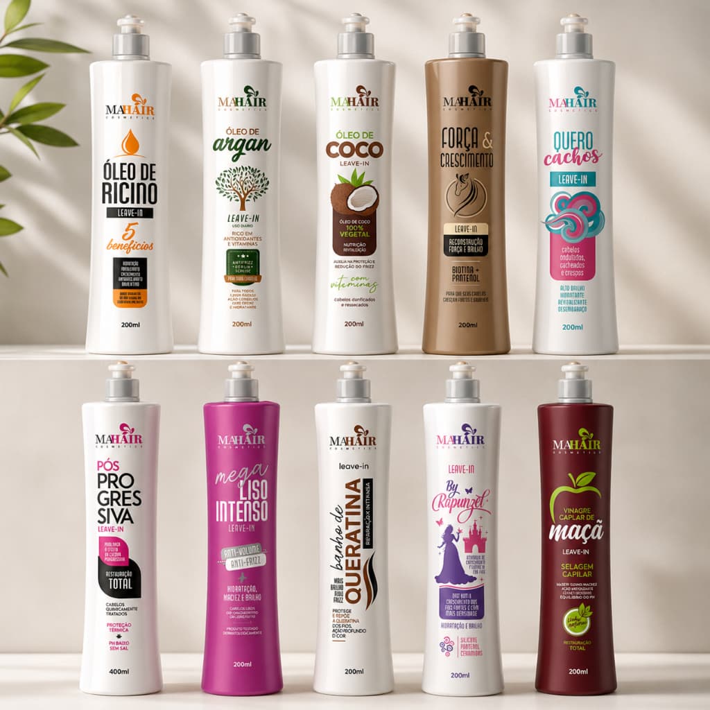 Creme de Pentear Finalizador Mahair Linha Completa Hidratação e Anti-Frizz - Promoção !