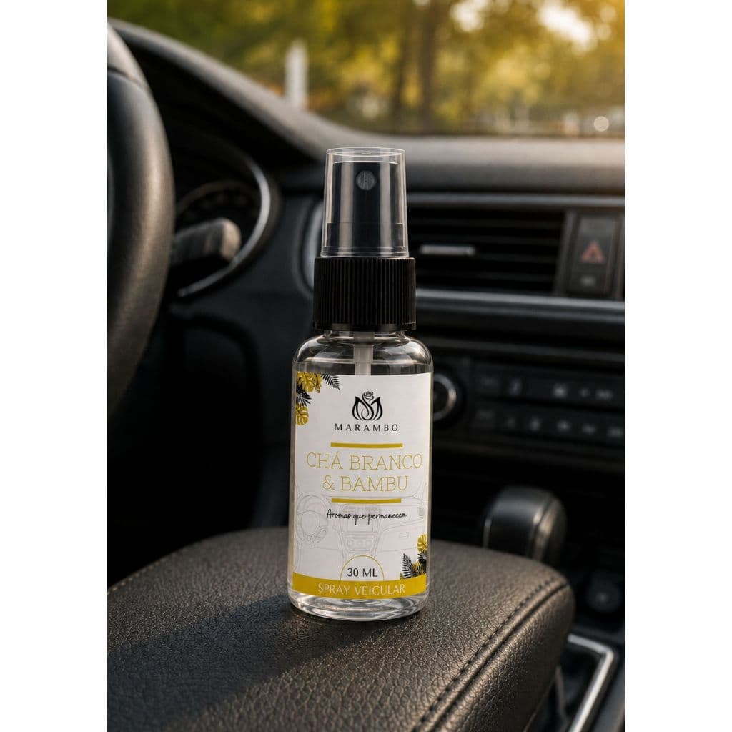 Spray Aromatizante para Carro  - Chá Branco e Bambu 30ml