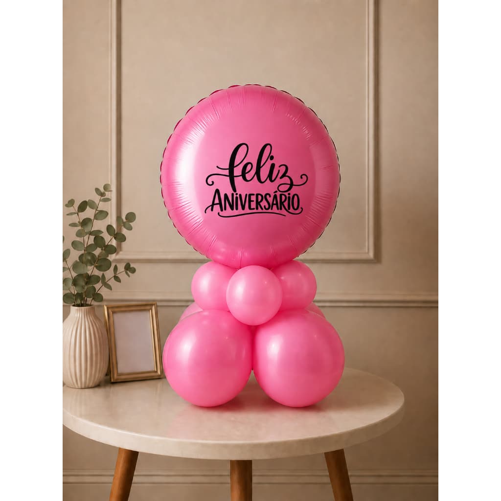 Adesivo Feliz Aniversário Para Balão 10 e 18  mod.2 | Envio Imediato