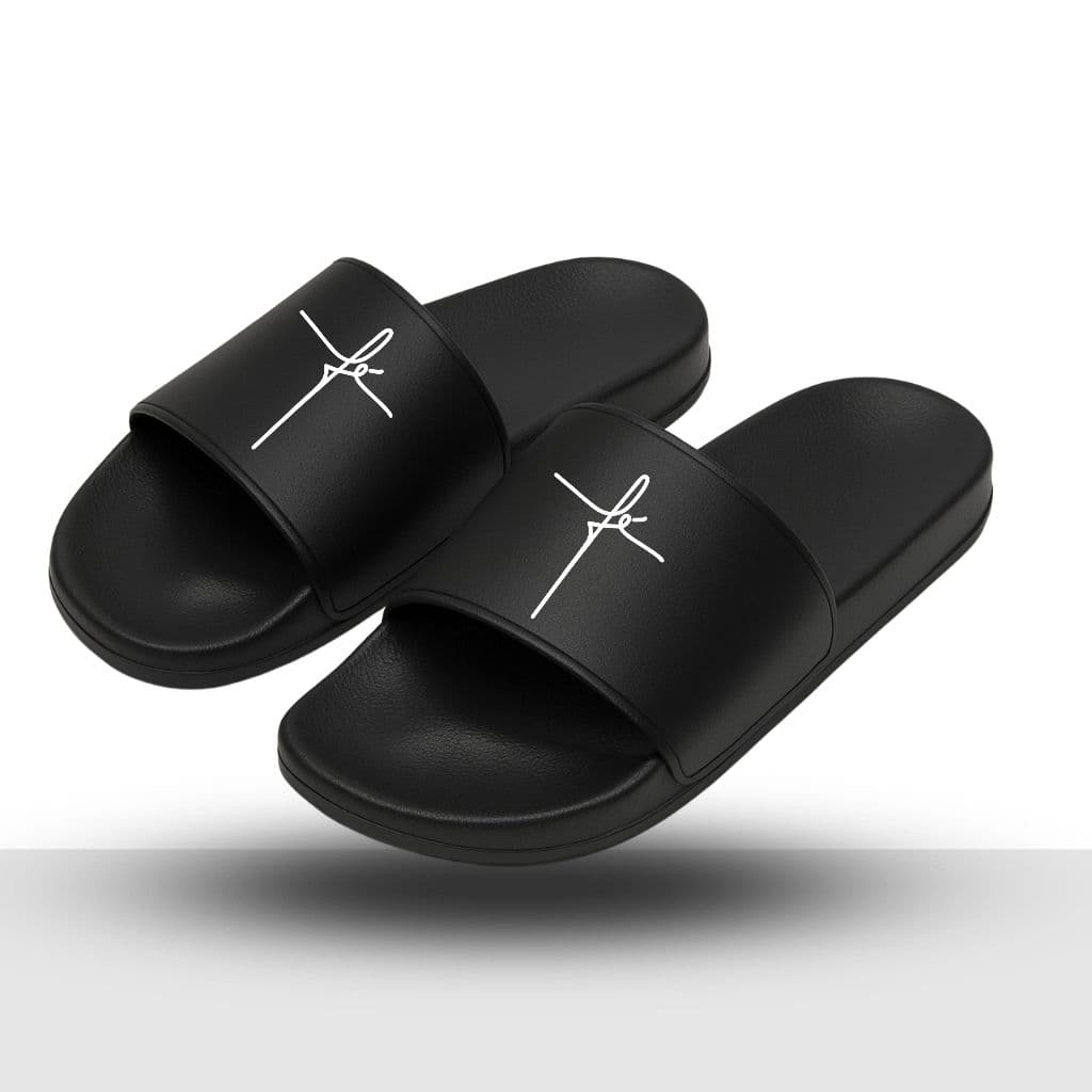 Chinelo Slide Masculino Fé Cruz Minimalista Antiderrapante Casual