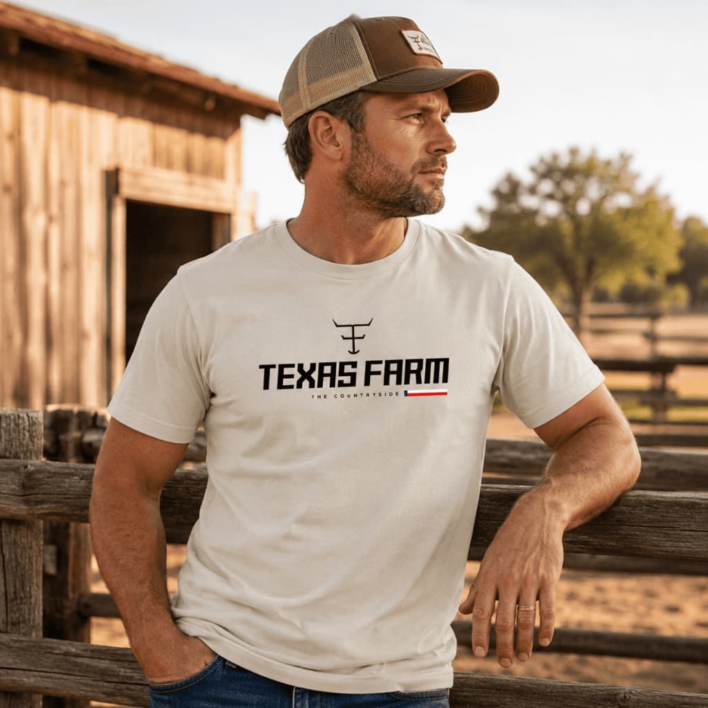 Camisa Texas Farm Estados Unidos Camiseta Country Moda Rodeio Unissex 100% Algodão Premium Promoção