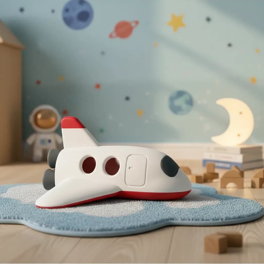 Foguete Infantil Nave Espacial Astronauta Brinquedo Decorativo Quarto Criança