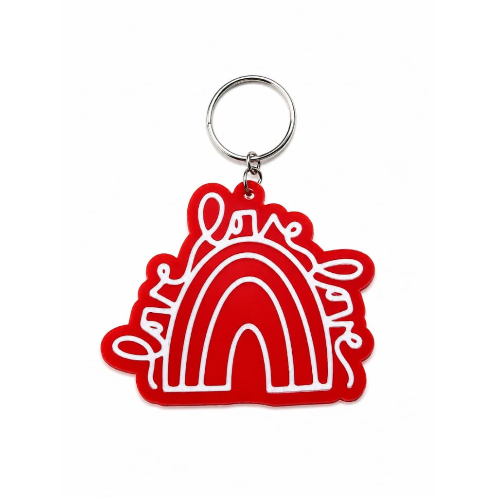 Chaveiro Arco-Íris Love 3D | Chaveiro Romântico Decorativo | Presente Criativo | GL Print Lab