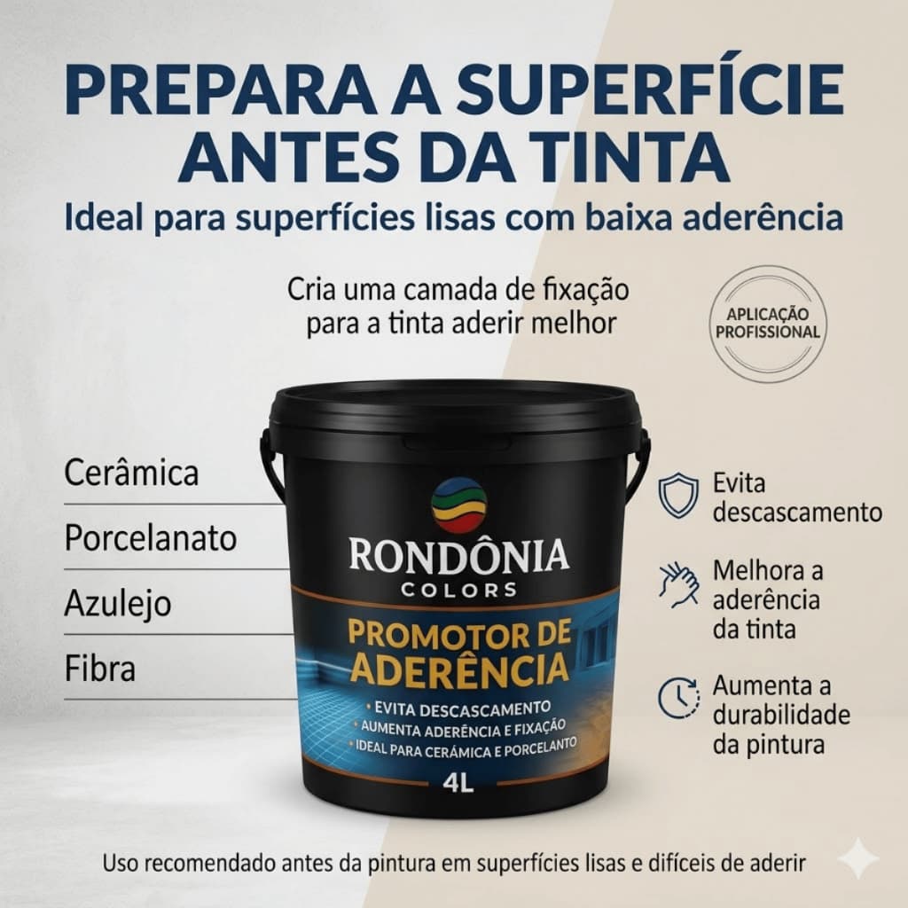 Fundo Acrílico Primer 4L Piso Cerâmica Parede Alta Aderência Uso Externo Alta Performance