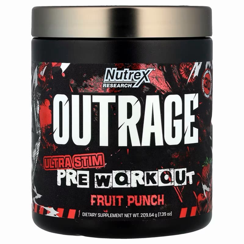 Outrage Pré treino Nutrex 30 serv - Imp EuA