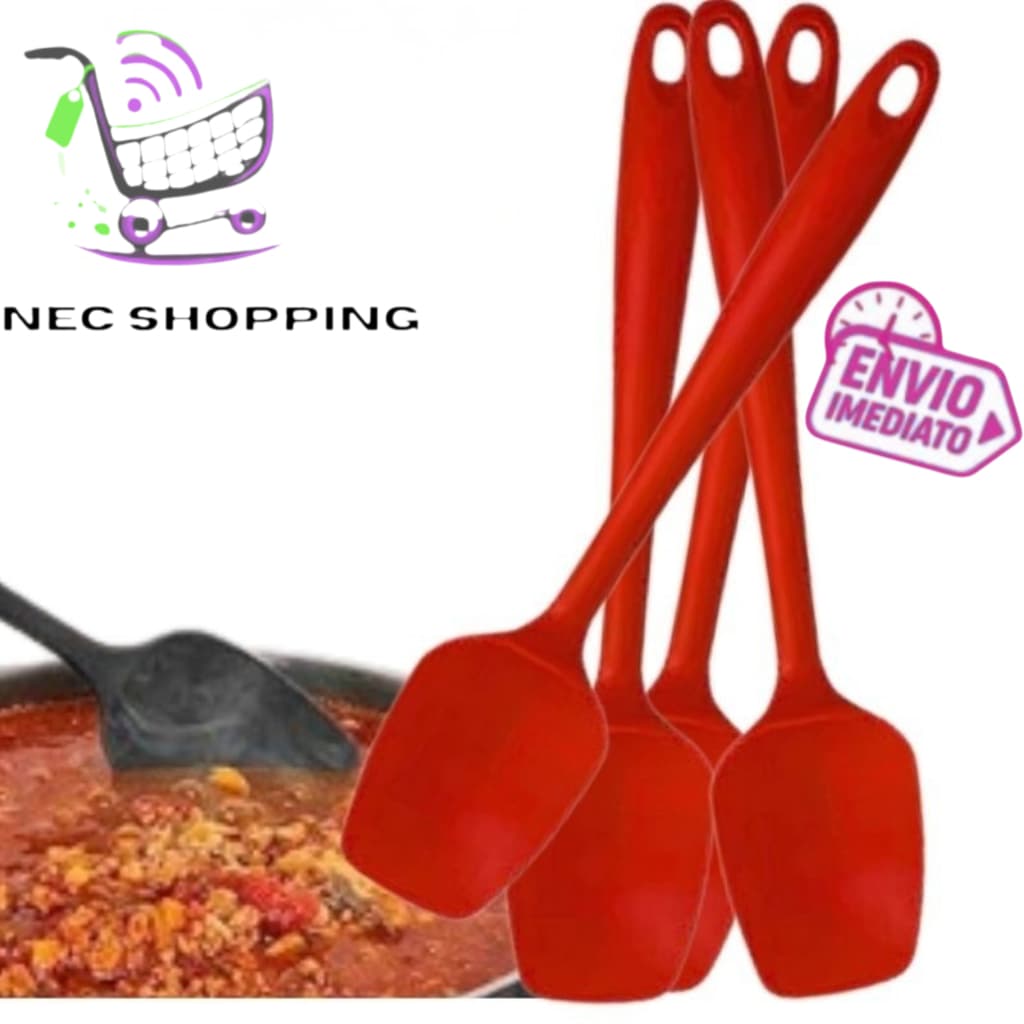 4 ,3. 2 ou 1 und Espátula de Silicone Premium 27Cm Resistente Alta Temperatura Casa Cozinha Buffet Restaurante