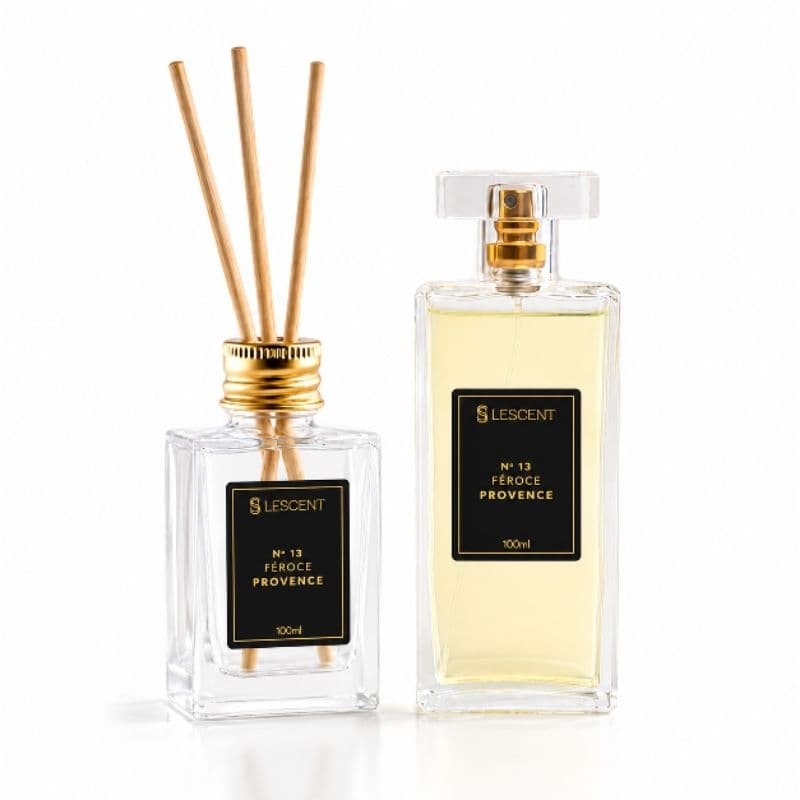 Kit Difusor + Perfume 100ml N°13 Féroce Provence Lescent Premium Oficial Deo colonia Masculinos revenda