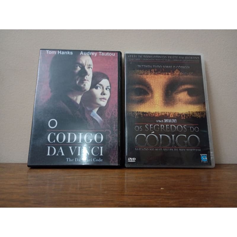 kit 2 DVD CD filme O Código Da Vinci (2006) Ron Howard e Os Segredos do Código (2006) usados não testados