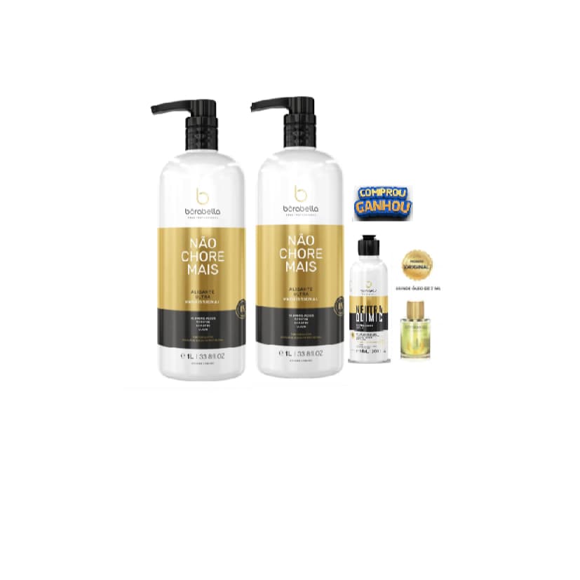 Borabella Não Chore Mais Passo 2 19 Aminoácidos - 2 Unidades +neutraquimic 90 ml + óleo 7 ml