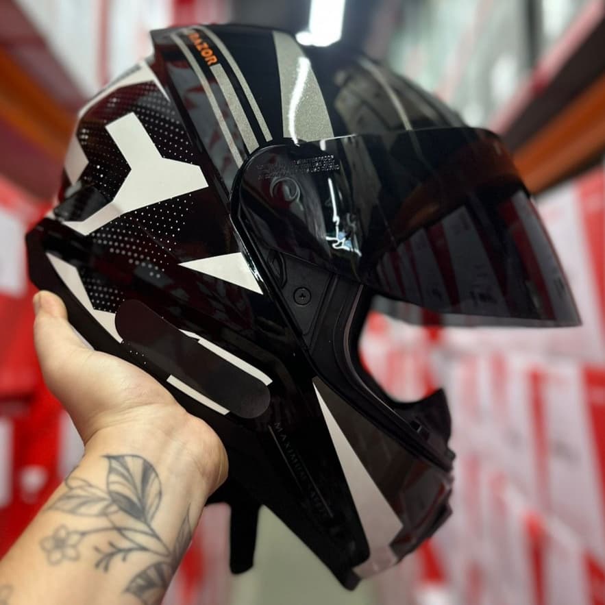 CAPACETE NORISK RAZOR ORIGINAL FULL PRETO VERMELHO AZUL ROSA MASCULINO FEMININO + 2 VISEIRAS KIT TOP