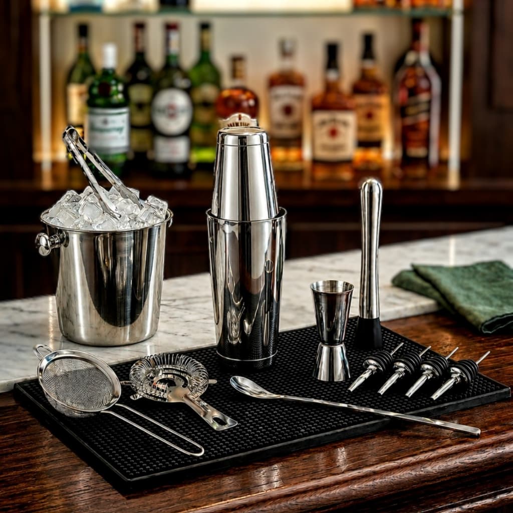 Kit Bar Completo 13 Peças em Inox – Premium e Elegante | Envio Imediato
