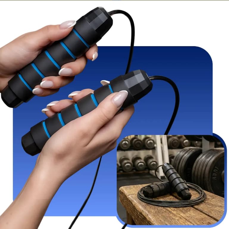 Corda De Pular Crossfit Mb Fit Jump Rope Pula Corda Exercícios Academia Boxe Profissional