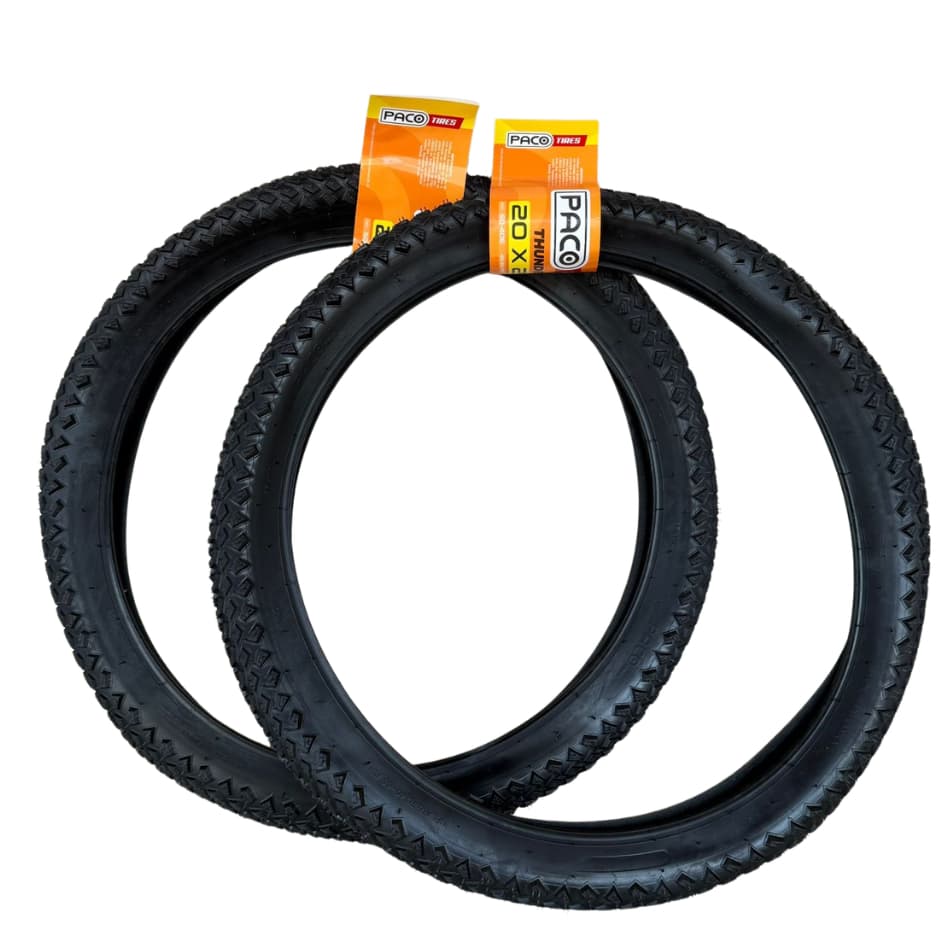 Pneu Aro 20x2.00 Paco Thunder para Bicicleta Bike Aro 20 Infantil Cross Mtb Montadinha Grau